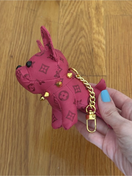 None Accessories - Pink French Bulldog Key or Bag Charm